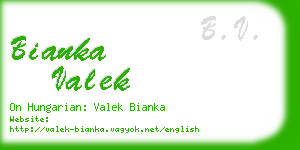 bianka valek business card